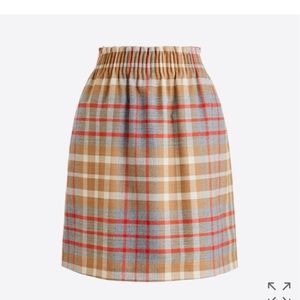 Jcrew plaid skirt